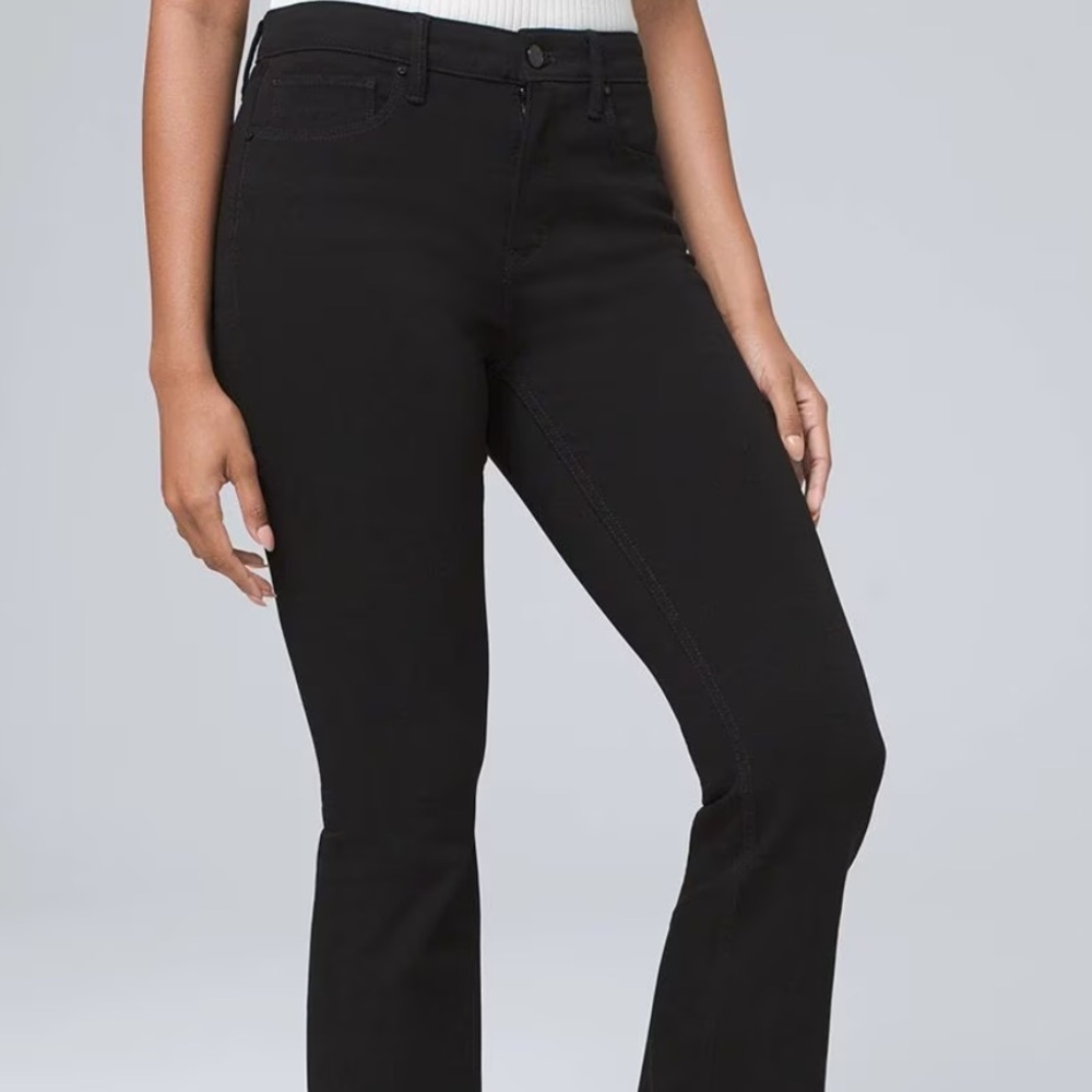 White House Black Market Black Boot Cut Jeans